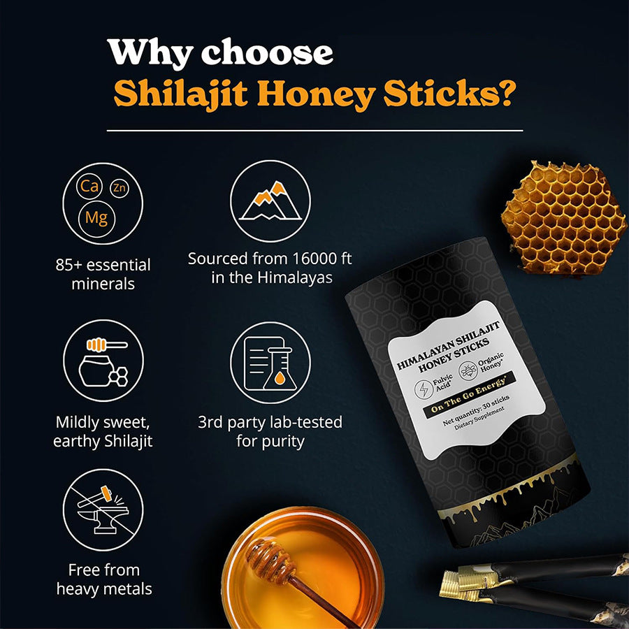 Himalayan Shilajit Honey Sticks - x30 Sticks