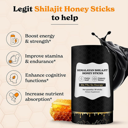 Himalayan Shilajit Honey Sticks - x30 Sticks